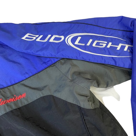 Vintage Budweiser Full Zip Jacket‎ Size Medium Men’s Black - Picture 7 of 16